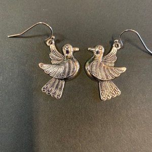 Earrings with Dove Bird Design 27810